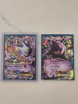 Pokemon Gengar EX & Mega Gengar EX Holo Cards XY166 34/119 - Image 1