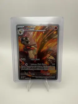 Pokemon TCG Blaziken Destined Rivals Illustration Rare Card 192/182 NM Condition - Image 1