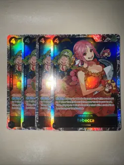One Piece TCG Rebecca OP05-091 SR X4 Playset English CCG Card Game - Image 1