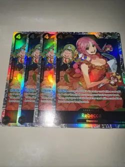 One Piece TCG Rebecca OP05-091 SR X4 Playset English CCG Card Game - Image 4