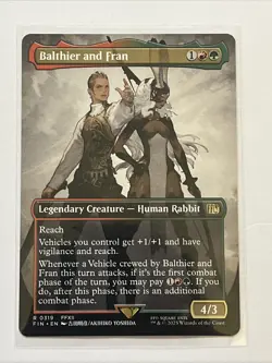 Balthier and Fran 0319 (Borderless) Final Fantasy Regular MTG - Image 1