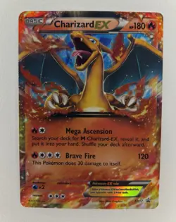 Pokemon TCG Charizard-EX XY Black Star Promos XY17 Holo Promo LP- - Image 1
