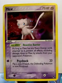 Pokemon TCG Mew 4/17 Pop Series 4 Holo Rare Card -LP :) - Image 1