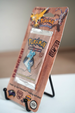 Pokemon Fossil Booster Blister Pack Lapras Artwork 1999 WOTC Factory Sealed - Image 3