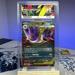 Mega Gengar EX 056/094 Phantasmal Flames - Pokemon TCG ACE 10 Perfect Subgrades - Image 1