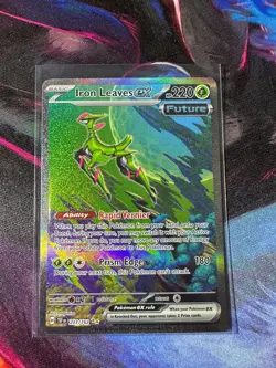 Iron Leaves ex 203/162 Temporal Forces Special Illustration Rare Pokemon TCG NM - Image 1