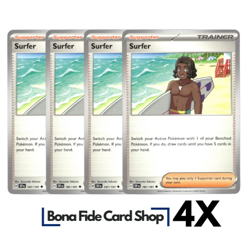 4x Surfer - 187/191 - SV08: Surging Sparks (SV08) Pokemon TCG Playset - Image 1