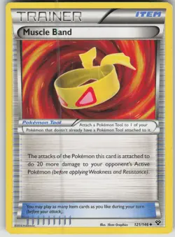 Pokemon TCG Muscle Band Uncommon XY Base Set 121/146 - Image 1