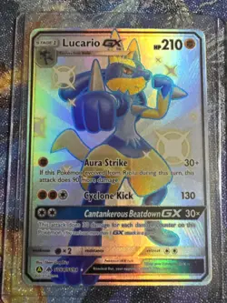 Lucario GX SV64/SV94 Hidden Fates Shiny Vault Pokemon 2019 Nm - Image 1