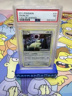 Snorlax Call of Legends Holo Stamp CL-Prerelease PSA 7 NM 33/95 Pokemon Vintage - Image 2