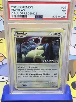 Snorlax Call of Legends Holo Stamp CL-Prerelease PSA 7 NM 33/95 Pokemon Vintage - Image 3