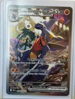 Pokemon Cynthia's Garchomp EX 232/182 Destined Rivals Holo Illustration Rare - Image 1