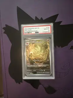2023 POKEMON OBF EN-OBSIDIAN FLAMES ILLUSTRATION RARE #199 NINETALES PSA 10 - Image 2