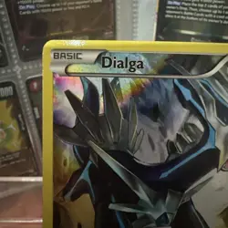 Dialga Basic Ultra Rare Holo Full Art Pokemon TCG Near Mint XY77 2015 Black Star - Image 2