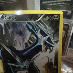 Dialga Basic Ultra Rare Holo Full Art Pokemon TCG Near Mint XY77 2015 Black Star - Image 3