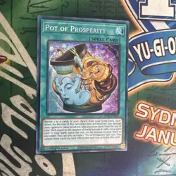 Yugioh! Pot of Prosperity MP22-EN037 Secret Rare 1st Edition NM - Image 1