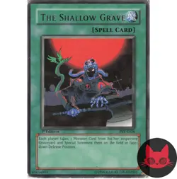 Yugioh The Shallow Grave PSV-E036 Rare 1st Edition MP - Image 1