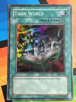 Yugioh Toon World SRL-076 Super Rare 2017 Print NM Holo Bleed - Image 1
