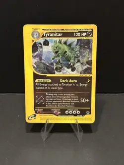 Pokemon Tyranitar Expedition Card 66/165 Rare Non Holo LP - Image 1