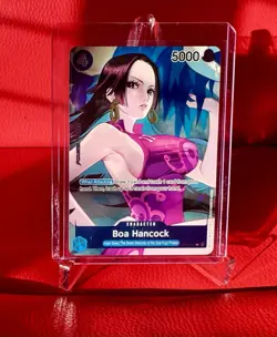 One Piece CCG 2022 Boa Hancock Box Topper Foil OP02-059 NM English Alt Art Card - Image 1