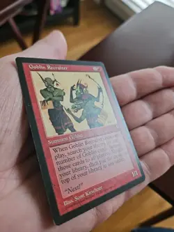 Goblin Recruiter Visions Regular VLP MTG - Image 2