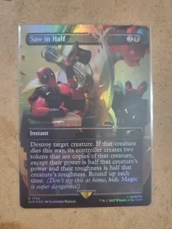 Saw in Half (Rainbow Foil) R Secret Lair Drop Series 1755 NM MTG - Image 1
