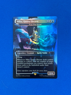 MIKU QUEEN ELECTRIC MAGIC THE GATHERING MTG SECRET LAIR HATSUNE MIKU FOIL 1589 - Image 1