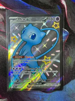 Mew EX Shiny Ultra Rare 216/091 Paldean Fates Pokemon TCG NM+ - Image 1