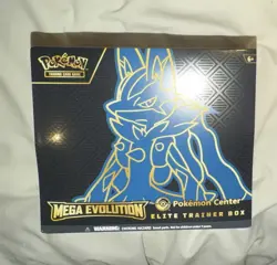 Pokemon TCG Mega Evolutions Lucario Pokemon Center ETB Elite Trainer Box New - Image 1