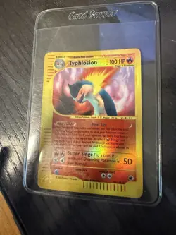 Pokemon TCG Typhlosion Expedition Base Set Reverse Holo Holo Rare Card 28/165 - Image 1