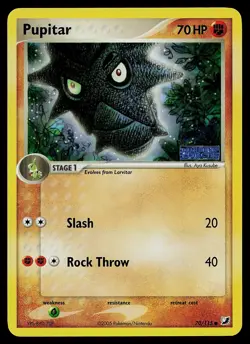Pokemon Card - Pupitar Unseen Forces 70/115 Common Reverse Holo Stamped - Image 1