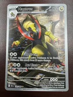 Haxorus 147/086 Black Bolt Ilustration Rare Pokemon TCG - Image 1