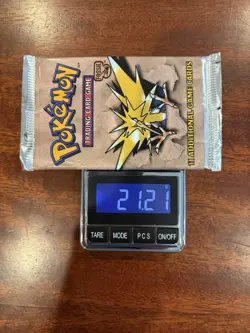 Zapdos 1999 Pokemon Fossil Set Booster Pack 21.21g FACTORY SEALED HEAVY PACK - Image 1