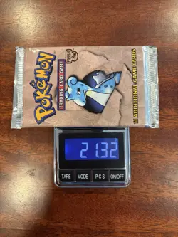 Lapras 1999 Pokemon Fossil Set Booster Pack 21.32g FACTORY SEALED HEAVY PACK - Image 1