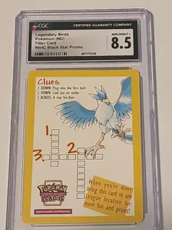 Articuno, ZAPDOS Legendary BIRDS Cgc 8.5 POKEMON TCG Vintage Wizards Ofthe Coast - Image 3