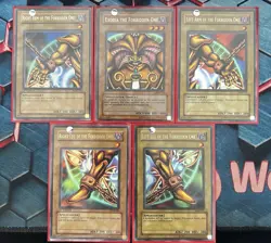 Yu-Gi-Oh! TCG Card Lot Of Full Exodia Set. Right Arm And Right Leg First Edition - Image 1