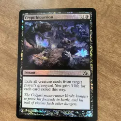 Crypt Incursion Dragon's Maze #023 NM Foil MTG TCG CARD - Image 1