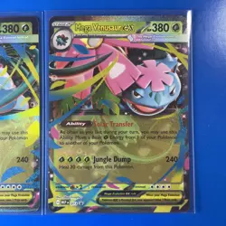 Mega Venusaur EX Lot Full Art 155/132 & Base Ex 003 ENGLISH Pokemon TCG Cards - Image 3
