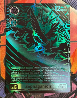 Zephagamon EX7-036 SP Digimon Card SR Alternate Art Textured EX07 LIBERATOR - Image 1