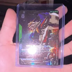Bandai Wing Gundam Zero Foil Unit Card Gundam War TCG G001-024 English - Image 4