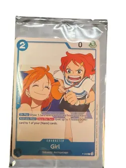 One Piece Promo Card P-096 Girl Nami Sealed Promo - Image 1
