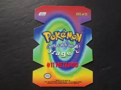 2000 Topps Pokemon Die Cut #EV2 of 12 #11 Metapod Series 2 Chase Card - Image 2