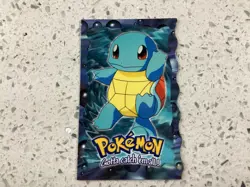1999 Topps 7/12 #7 Squirtle Die Cut Blue Label Pokemon Card Evolution - Image 1