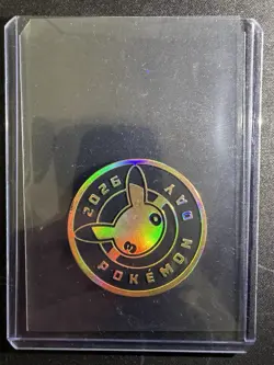 2026 Pokemon Day Stamped Card And Coin NM 051/162 holo pikachu - Image 3