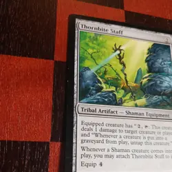 Mtg Thornbite Staff VLP Morningtide Shaman Tribal Magic Card Artifact - Image 3
