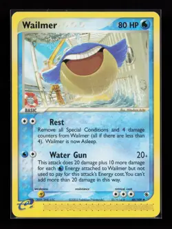 Wailmer 48/109 Uncommon Ruby and Sapphire Pokemon Card - Image 1