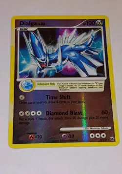 Pokemon Dialga Majestic Dawn 4/100 Reverse Holo Rare Card 100 HP English - Image 1