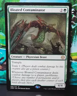 magic the gathering - Bloated Contaminator - Creature - Phyrexian Beast - Rare - Image 1