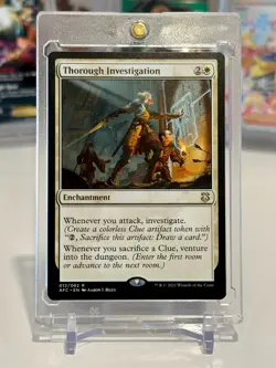 Thorough Investigation RARE #12 Forgotten Realms Commander (AFC) Magic MTG - Image 1