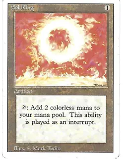 SOL RING, REVISED, SP, MAGIC: THE GATHERING, MTG - Image 1